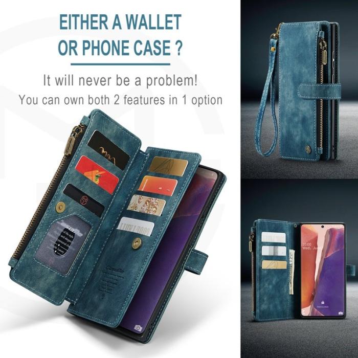 Caseme - CASEME C30 Fodral för Samsung Galaxy Note20 5G - Blå