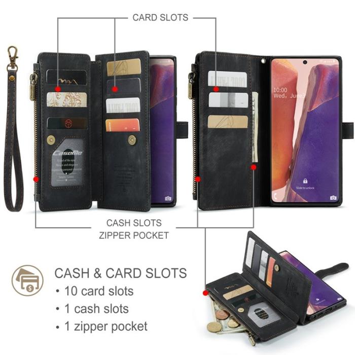 Caseme - CASEME C30 Fodral för Samsung Galaxy Note20 5G - Svart
