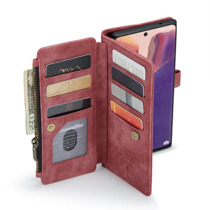 Caseme - CASEME C30 Fodral för Samsung Galaxy Note20 - Röd