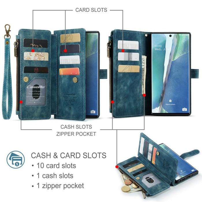 Caseme - CASEME C30 Fodral för Samsung Galaxy Note20 Ultra - Blå