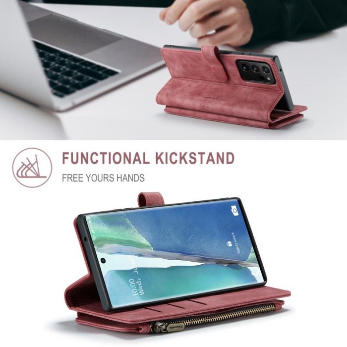 Caseme - CASEME C30 Fodral för Samsung Galaxy Note20 Ultra - Röd