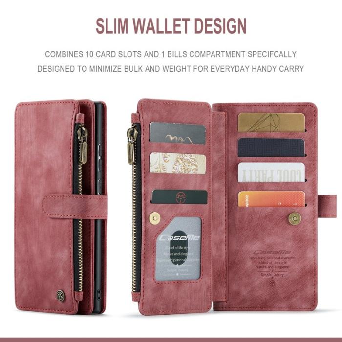 Caseme - CASEME C30 Fodral för Samsung Galaxy Note20 Ultra - Röd