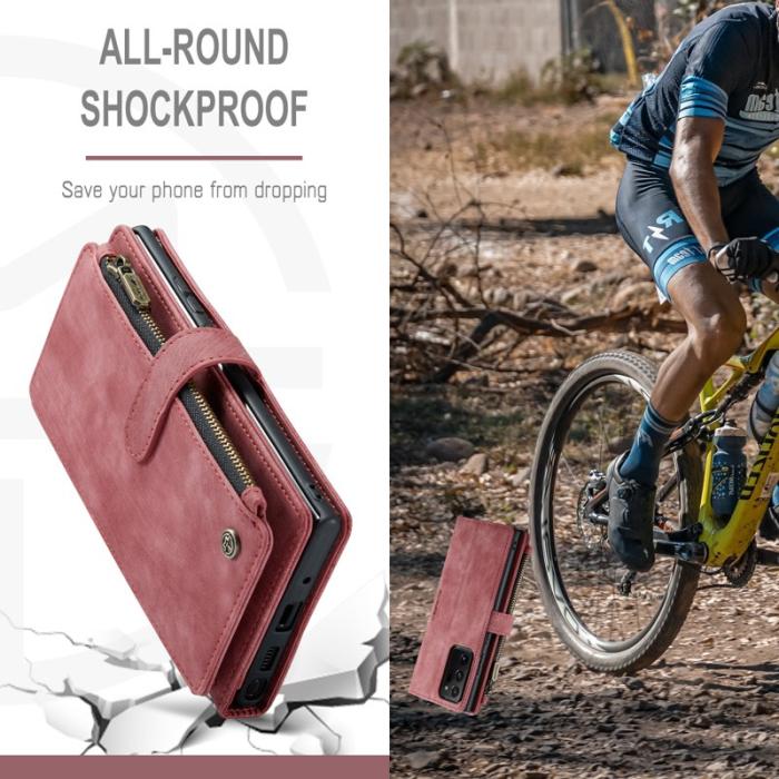 Caseme - CASEME C30 Fodral för Samsung Galaxy Note20 Ultra - Röd