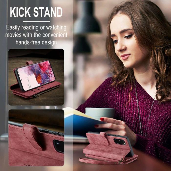 Caseme - CASEME C30 Fodral för Samsung Galaxy S20 4G/5G Röd