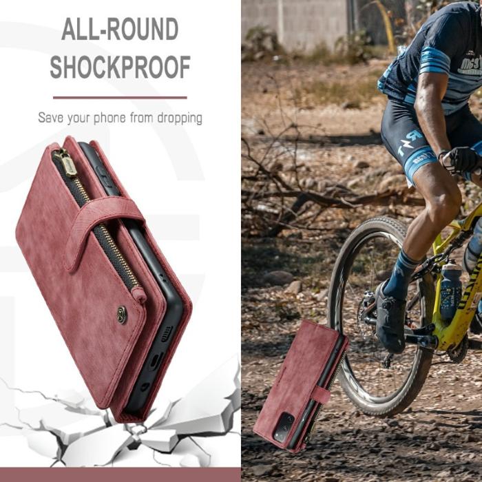 Caseme - CASEME C30 Fodral för Samsung Galaxy S20 FE 2022 - Röd