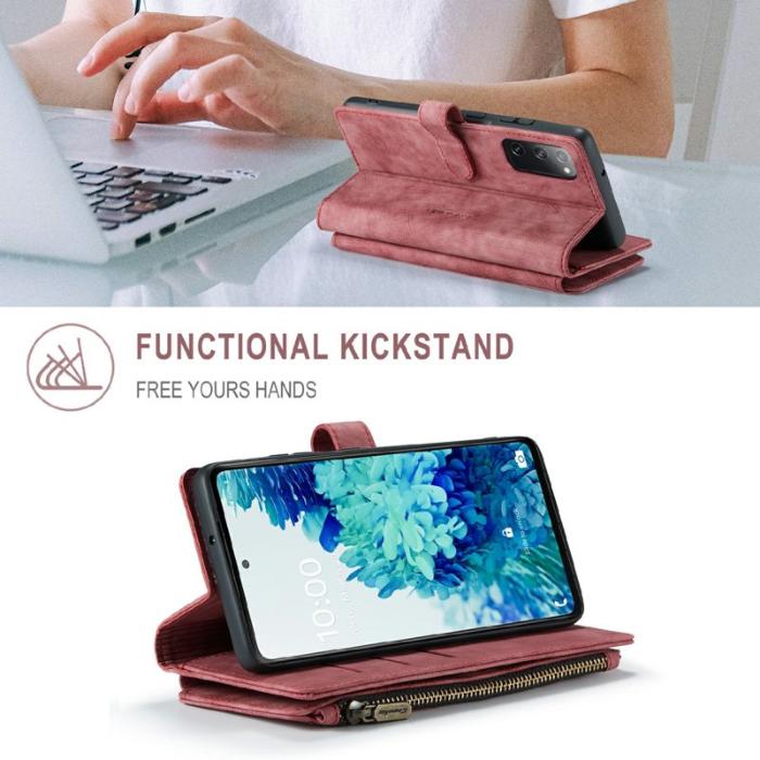 Caseme - CASEME C30 Fodral för Samsung Galaxy S20 FE 2022 - Röd