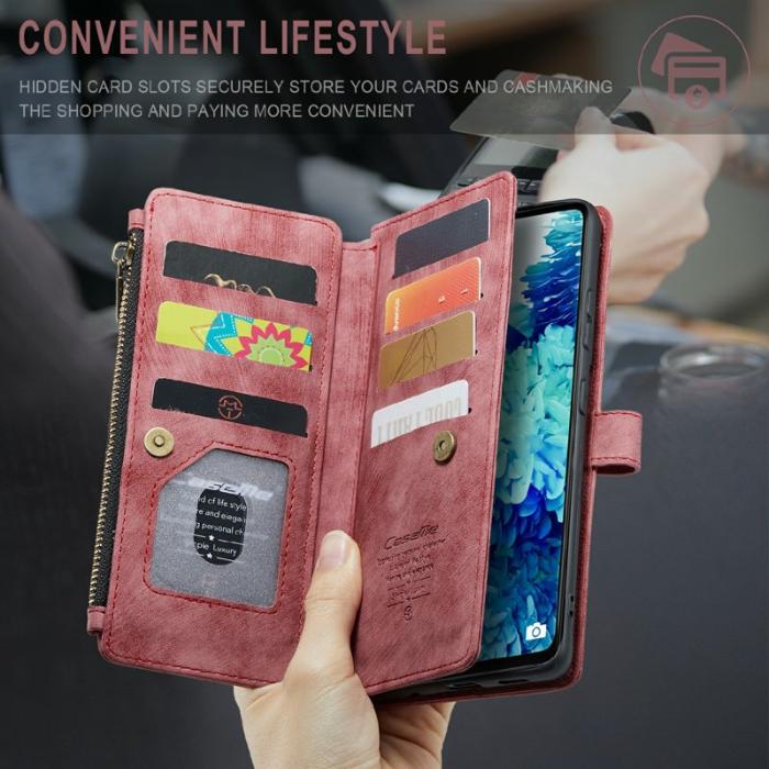 Caseme - CASEME C30 Fodral för Samsung Galaxy S20 FE 2022 - Röd
