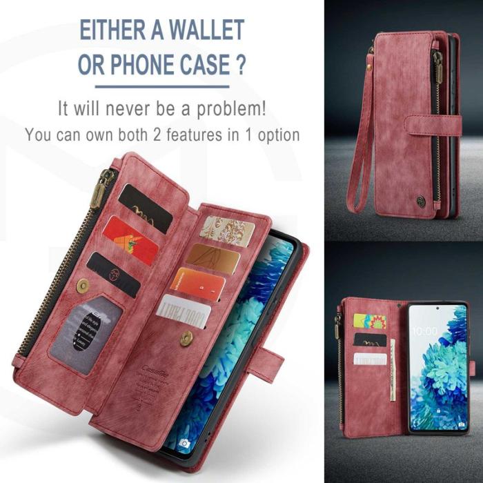 Caseme - CASEME C30 Fodral för Samsung Galaxy S20 FE 4G/5G - Röd