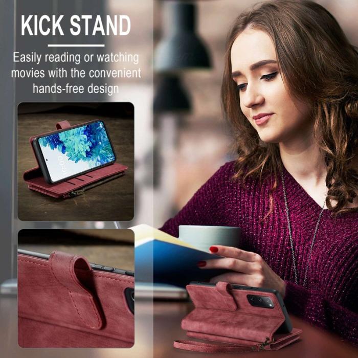 Caseme - CASEME C30 Fodral för Samsung Galaxy S20 FE 4G/5G - Röd