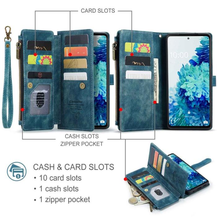 Caseme - CASEME C30 Fodral för Samsung Galaxy S20 FE - Blå