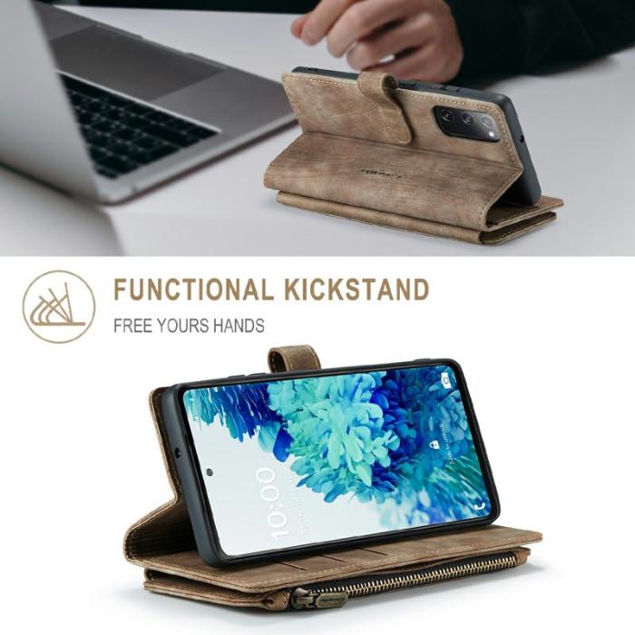 Caseme - CASEME C30 Fodral för Samsung Galaxy S20 FE - Brun