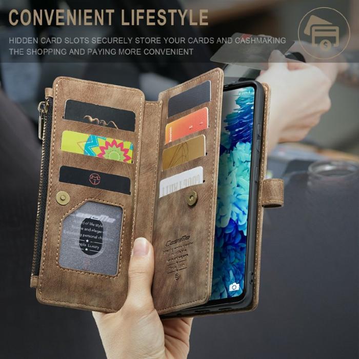 Caseme - CASEME C30 Fodral för Samsung Galaxy S20 FE - Brun