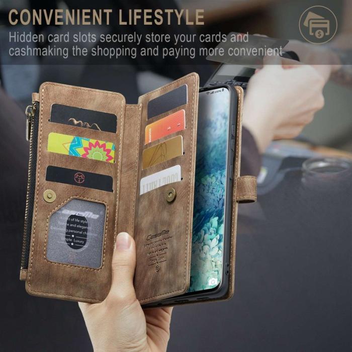 Caseme - CASEME C30 Fodral för Samsung Galaxy S20 Plus - Brun