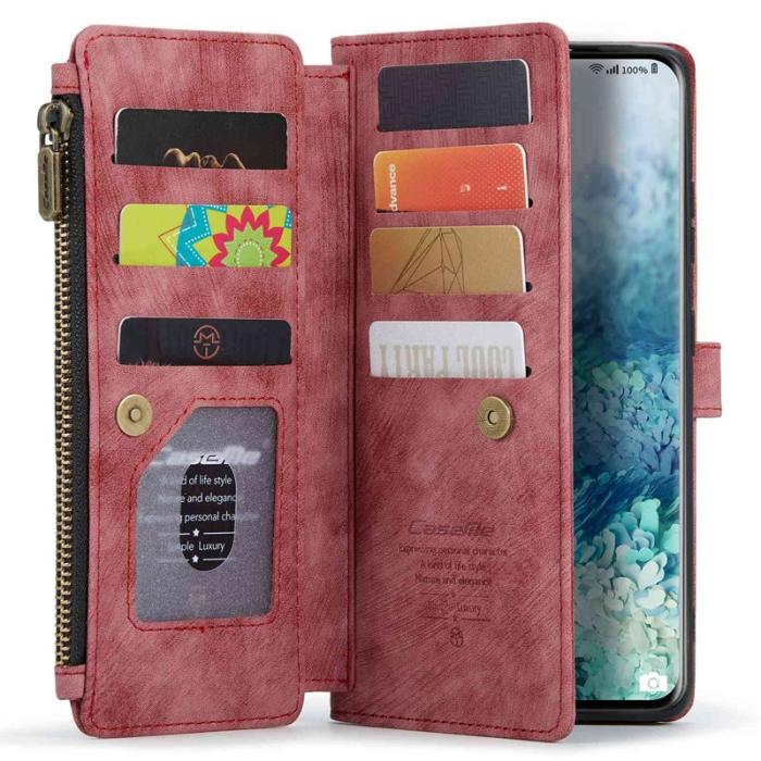 Caseme - CASEME C30 Fodral för Samsung Galaxy S20 Plus - Röd