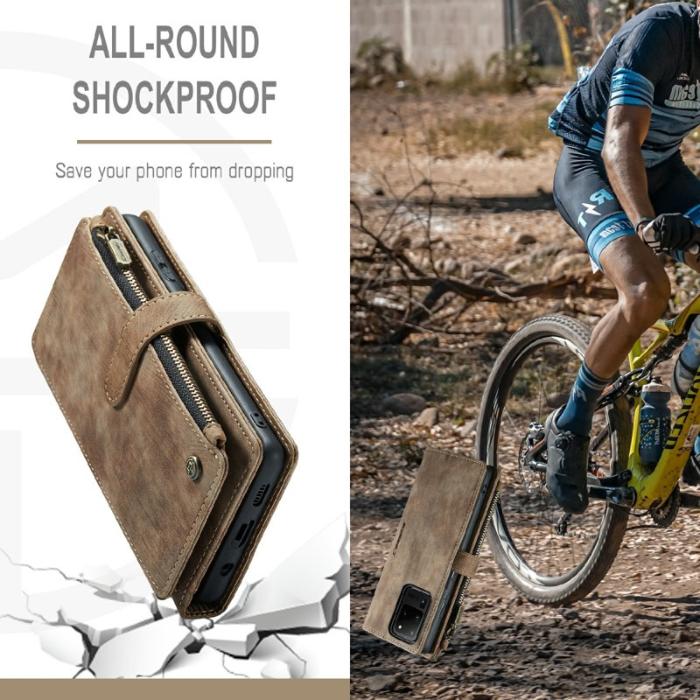 Caseme - CASEME C30 Fodral för Samsung Galaxy S20/S21 Ultra 5G - Brun