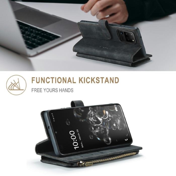 Caseme - CASEME C30 Fodral för Samsung Galaxy S20/S21 Ultra 5G - Svart