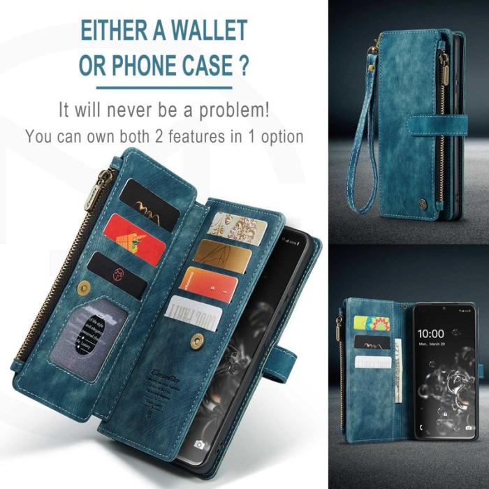 Caseme - CASEME C30 Fodral för Samsung Galaxy S20 Ultra - Blå