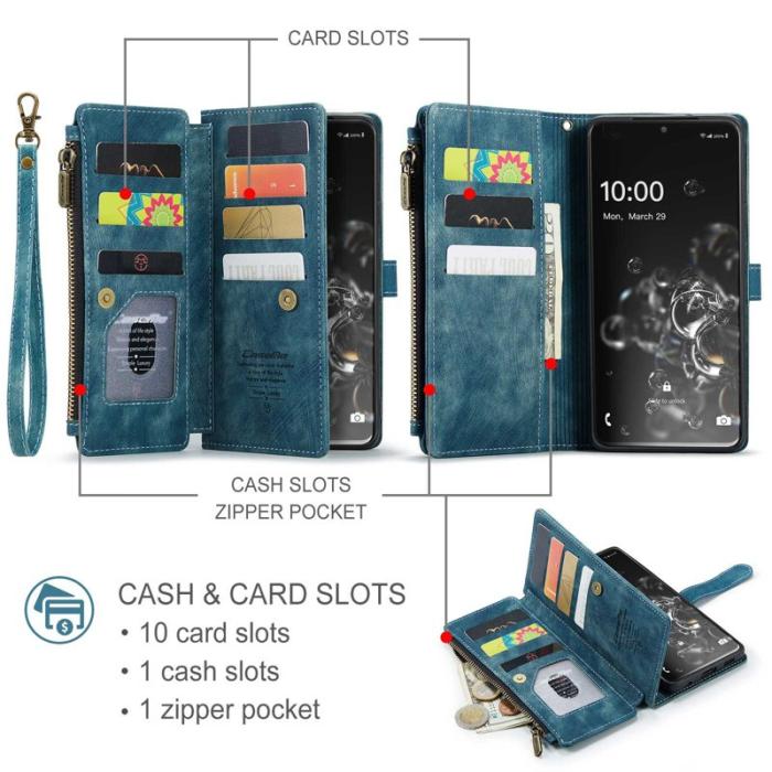 Caseme - CASEME C30 Fodral för Samsung Galaxy S20 Ultra - Blå
