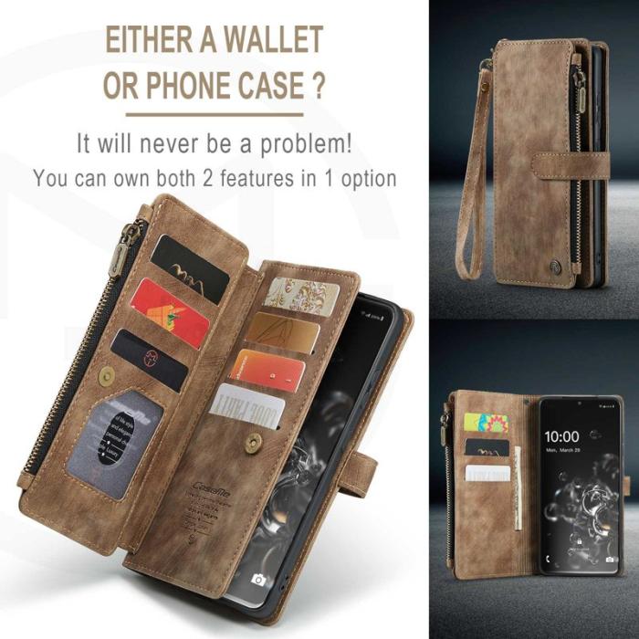 Caseme - CASEME C30 Fodral för Samsung Galaxy S20 Ultra - Brun