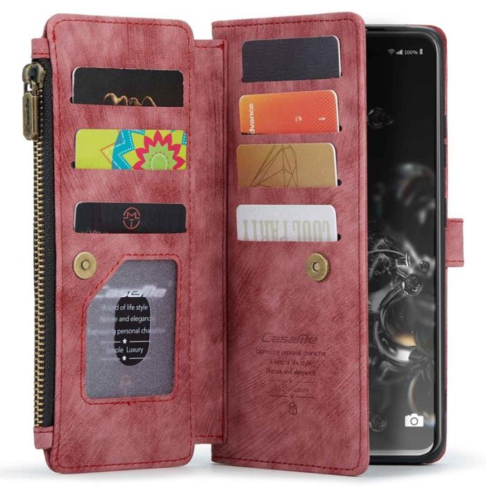 Caseme - CASEME C30 Fodral för Samsung Galaxy S20 Ultra - Röd