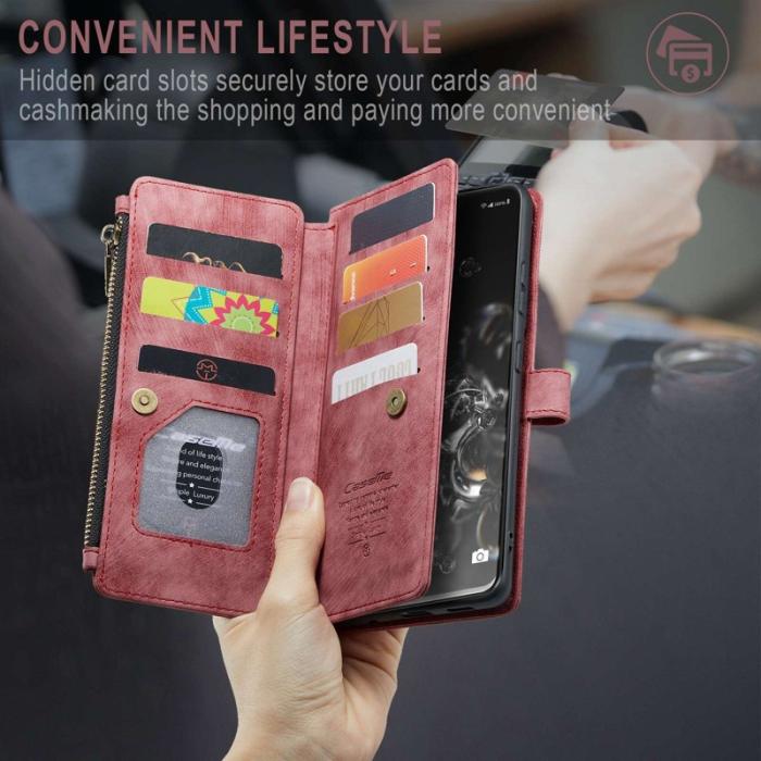 Caseme - CASEME C30 Fodral för Samsung Galaxy S20 Ultra - Röd