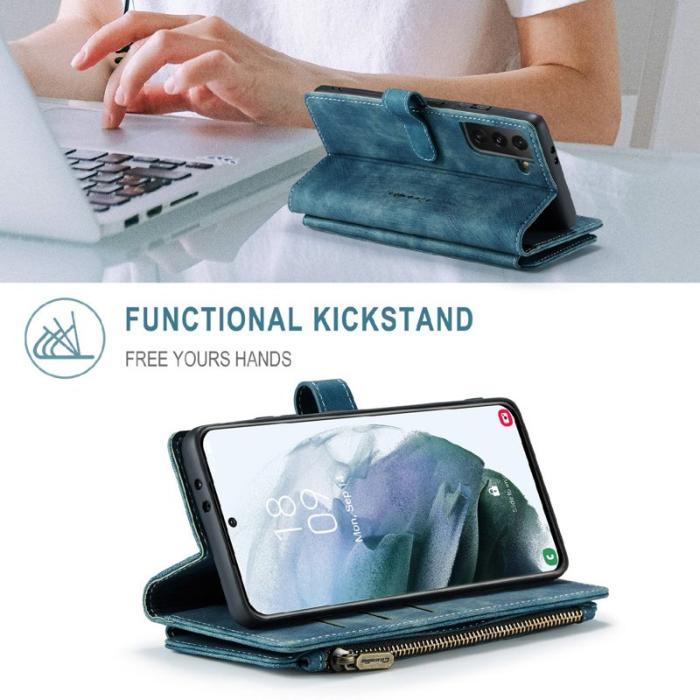 Caseme - CASEME C30 Fodral för Samsung Galaxy S21 4G/5G Blå