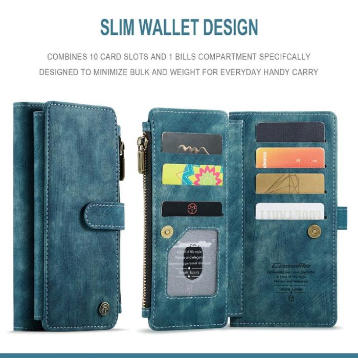 Caseme - CASEME C30 Fodral för Samsung Galaxy S21 4G/5G Blå