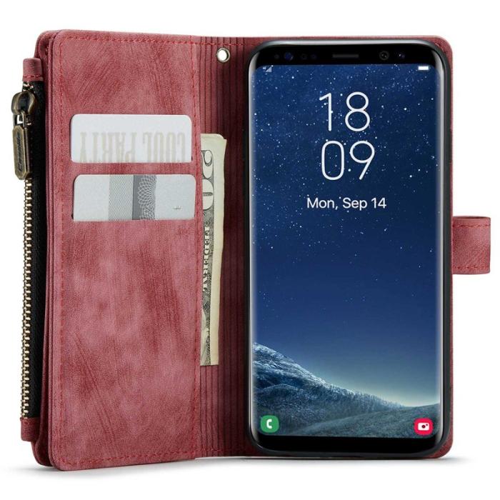 Caseme - CASEME C30 Fodral för Samsung Galaxy S21 4G/5G Röd