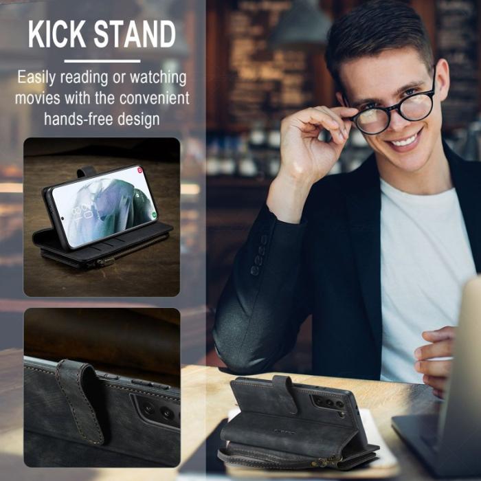 Caseme - CASEME C30 Fodral för Samsung Galaxy S21 4G/5G - Svart