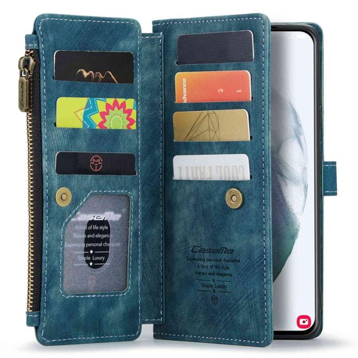 Caseme - CASEME C30 Fodral för Samsung Galaxy S21+ 5G - Blå