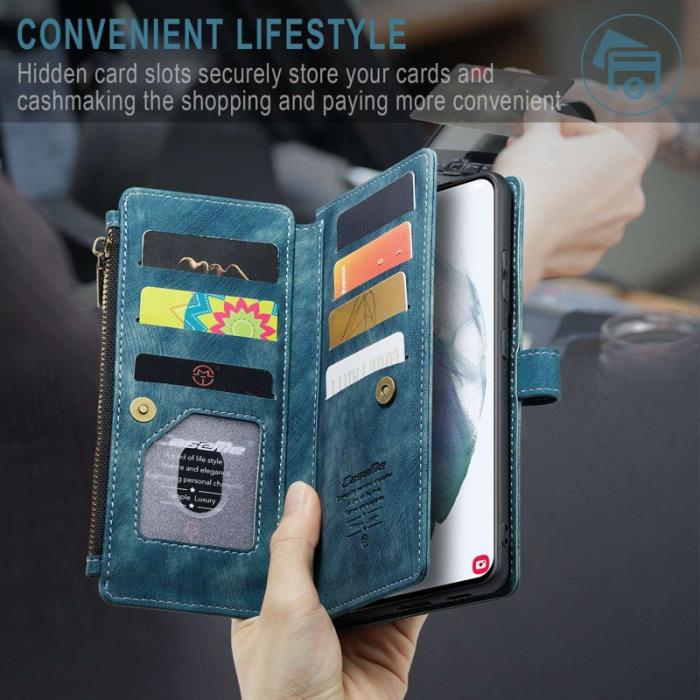Caseme - CASEME C30 Fodral för Samsung Galaxy S21+ 5G - Blå