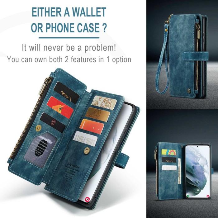Caseme - CASEME C30 Fodral för Samsung Galaxy S21+ 5G - Blå