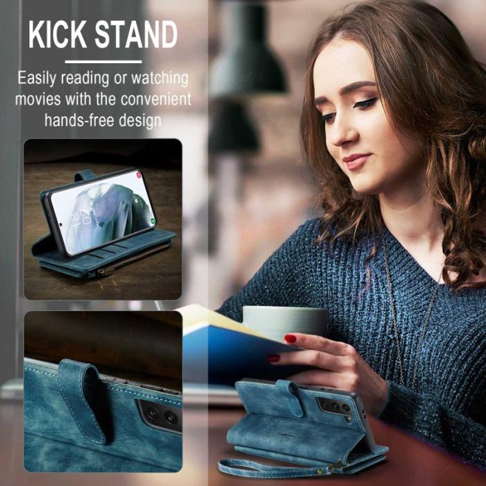 Caseme - CASEME C30 Fodral för Samsung Galaxy S21+ 5G - Blå