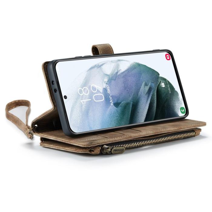Caseme - CASEME C30 Fodral för Samsung Galaxy S21+ 5G - Brun