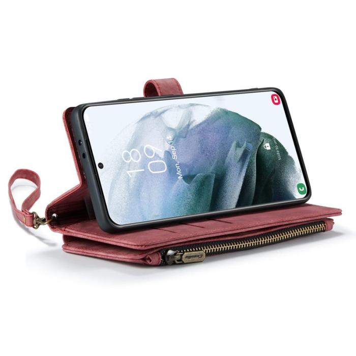 Caseme - CASEME C30 Fodral för Samsung Galaxy S21+ 5G Röd