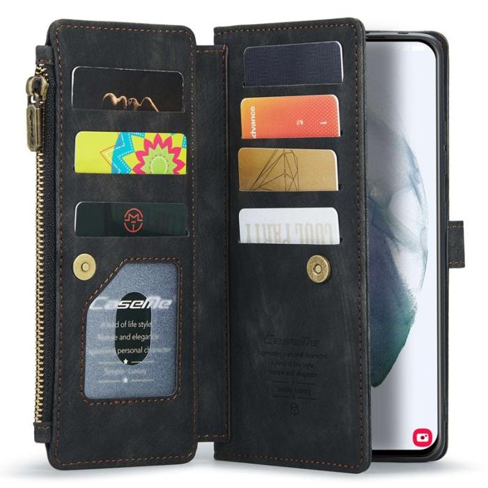Caseme - CASEME C30 Fodral för Samsung Galaxy S21+ 5G - Svart