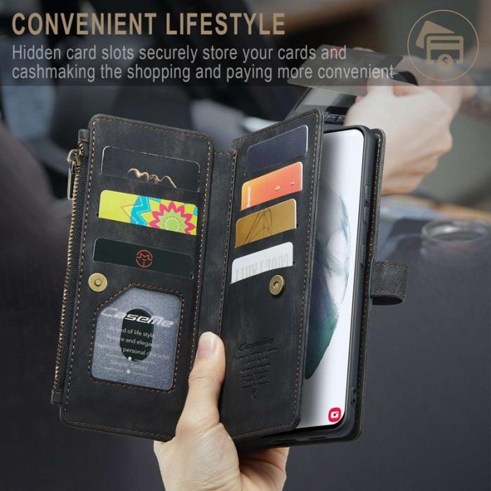 Caseme - CASEME C30 Fodral för Samsung Galaxy S21+ 5G - Svart