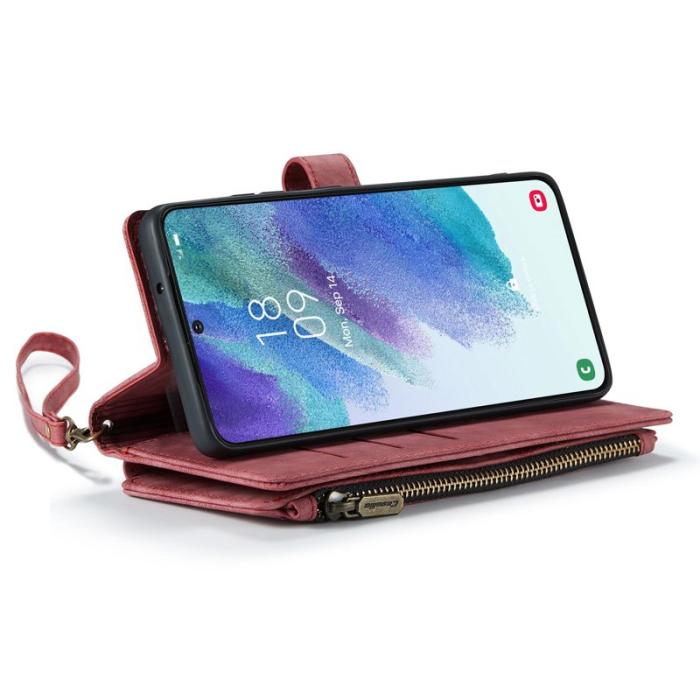 Caseme - CASEME C30 Fodral för Samsung Galaxy S21 FE 5G Röd