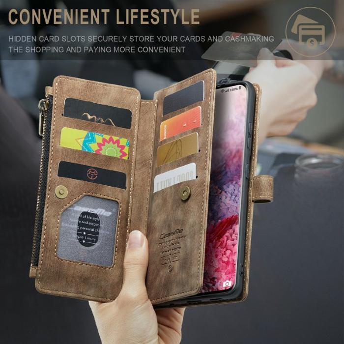 Caseme - CASEME C30 Fodral för Samsung Galaxy S21 Ultra 5G - Brun