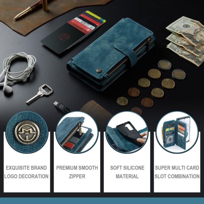 Caseme - CASEME C30 Fodral för Samsung Galaxy S22 5G - Blå