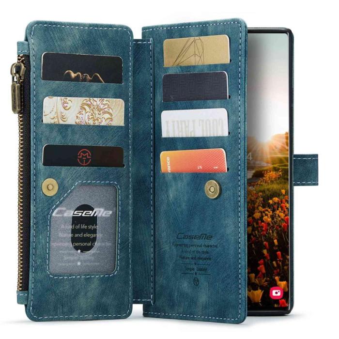 Caseme - CASEME C30 Fodral för Samsung Galaxy S22 Ultra 5G - Blå