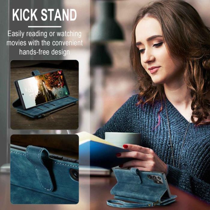 Caseme - CASEME C30 Fodral för Samsung Galaxy S22 Ultra 5G - Blå