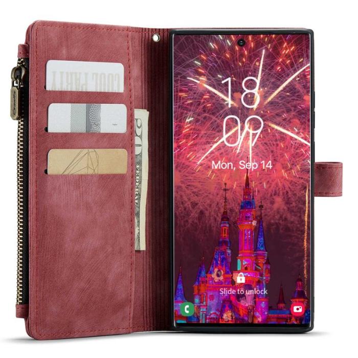 Caseme - CASEME C30 Fodral för Samsung Galaxy S22 Ultra 5G - Röd