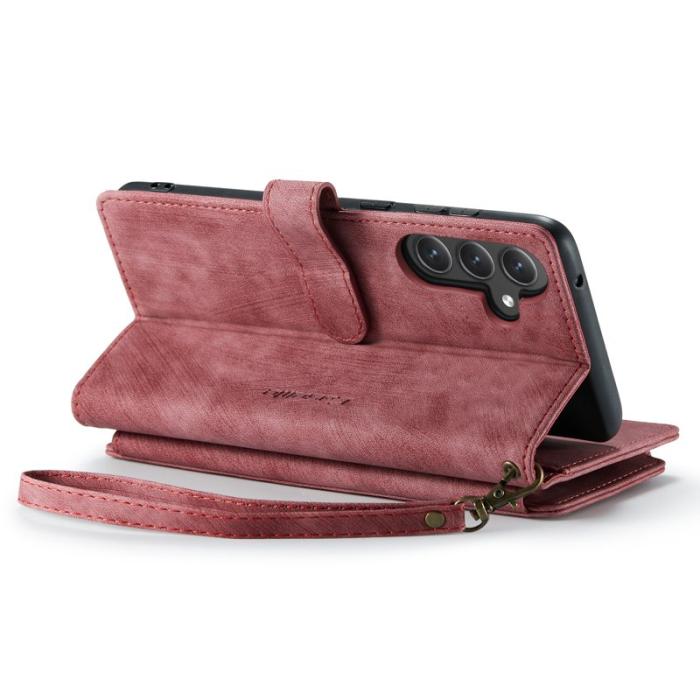 Caseme - CASEME C30 Fodral för Samsung Galaxy S23 FE med Rem - Röd