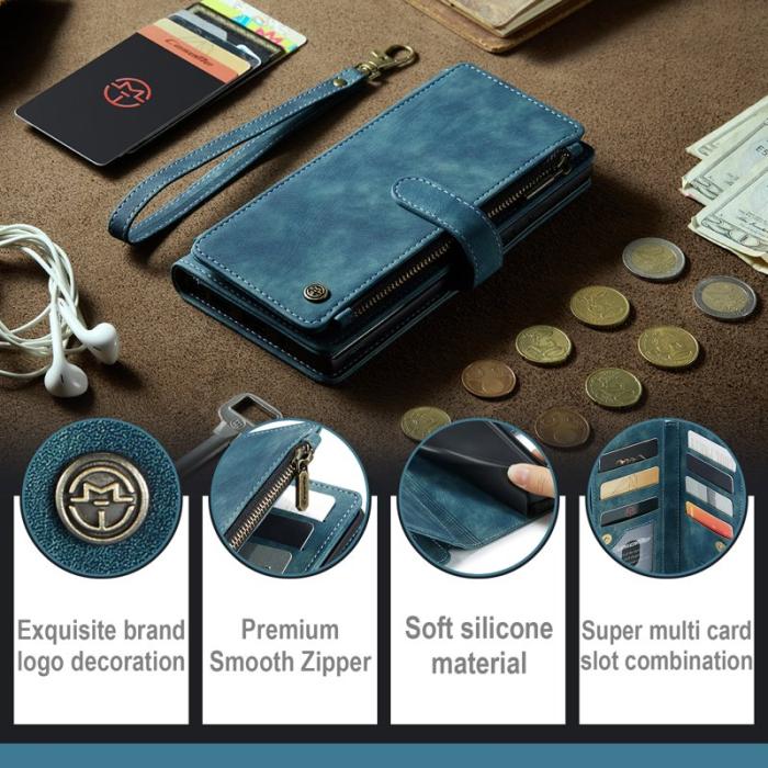 Caseme - CASEME C30 Fodral för Samsung Galaxy S23 med Rem - Blå