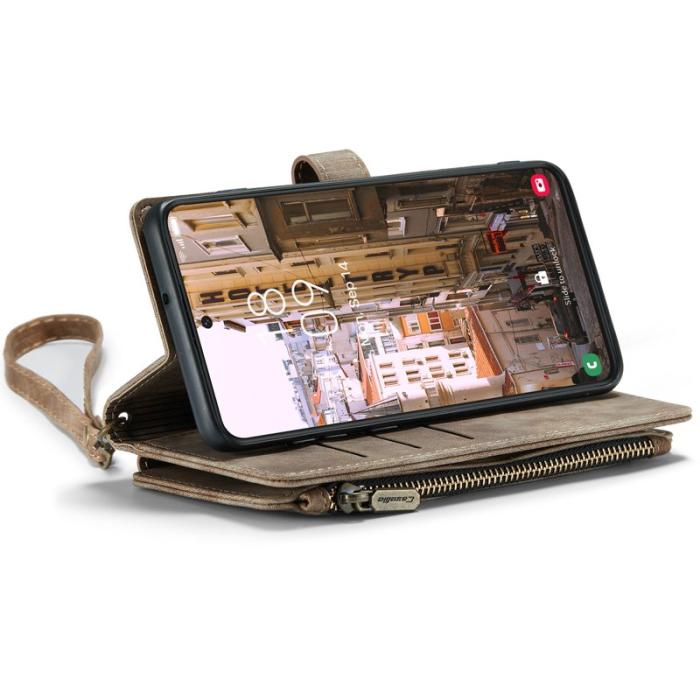 Caseme - CASEME C30 Fodral för Samsung Galaxy S23 med Rem - Brun