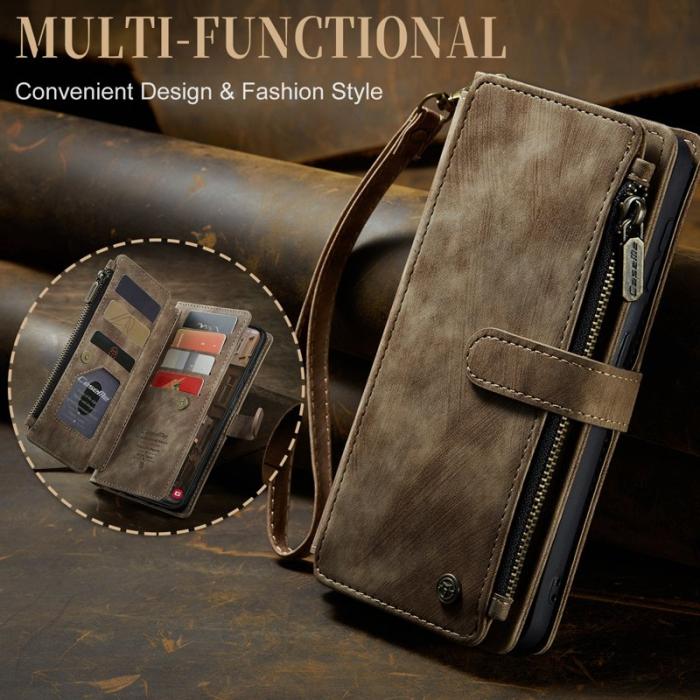 Caseme - CASEME C30 Fodral för Samsung Galaxy S23 med Rem - Brun