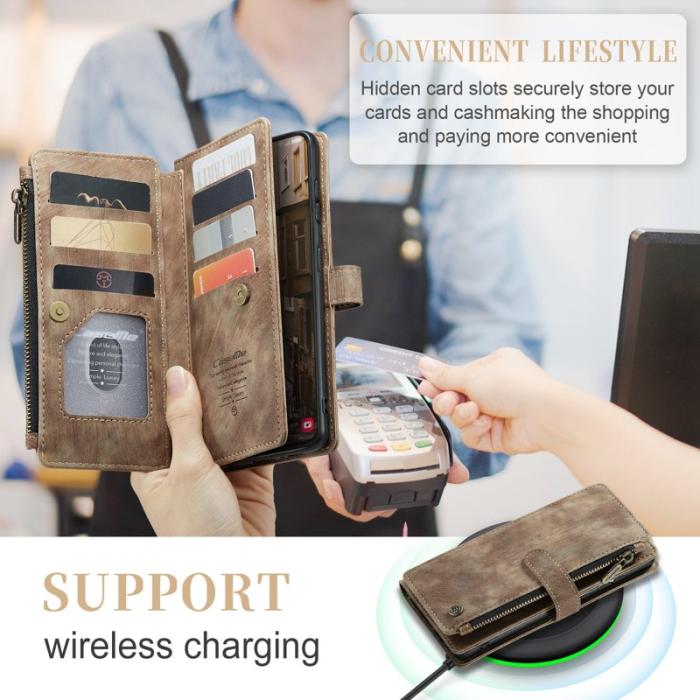 Caseme - CASEME C30 Fodral för Samsung Galaxy S23 med Rem - Brun