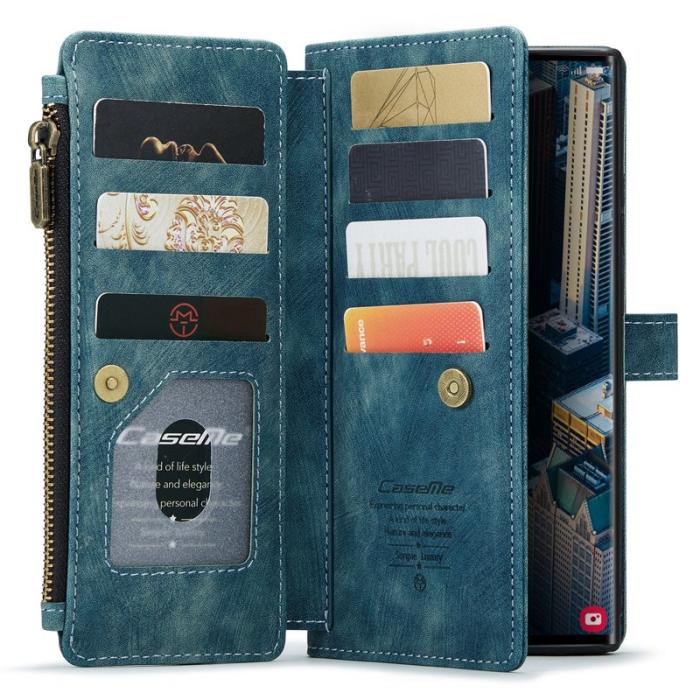 Caseme - CASEME C30 Fodral för Samsung Galaxy S23 Ultra - Blå