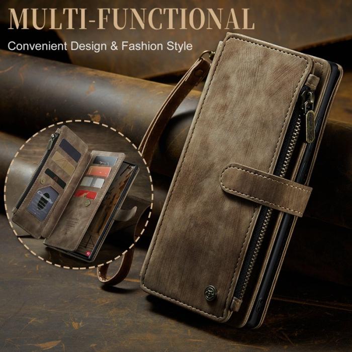 Caseme - CASEME C30 Fodral för Samsung Galaxy S23 Ultra - Brun